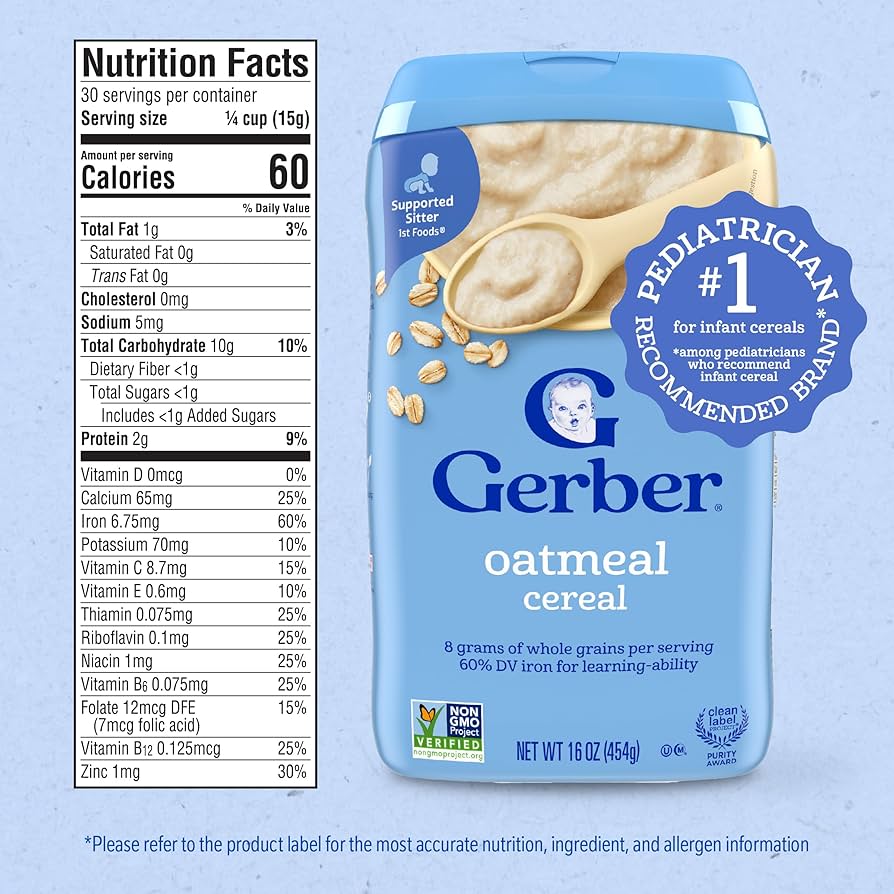 Gerber Baby Oatmeal Cereal