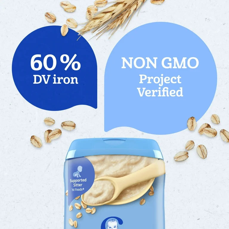 Gerber Baby Oatmeal Cereal 16 oz (Pack Of 4)