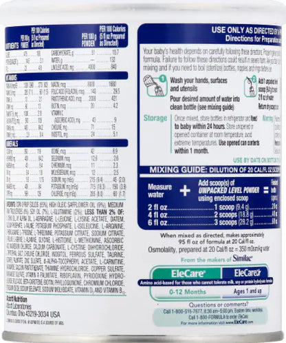 EleCare Infant DHA & ARA Formula (Pack Of 2)