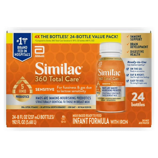 Similac 360 Total Care Sensitive Ready-to-Feed Infant Formula