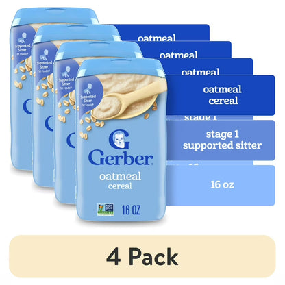 Gerber Baby Oatmeal Cereal 16 oz (Pack Of 4)