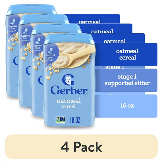 Gerber Baby Oatmeal Cereal 16 oz (Pack Of 4)