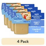 Gerber Apple Strawberry Banana Baby Food Pack