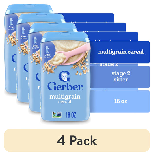 Gerber Multigrain Baby Cereal 16oz (Pack Of
