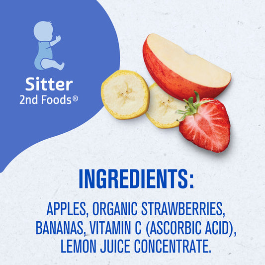 Gerber Apple Strawberry Banana Baby Food Pack